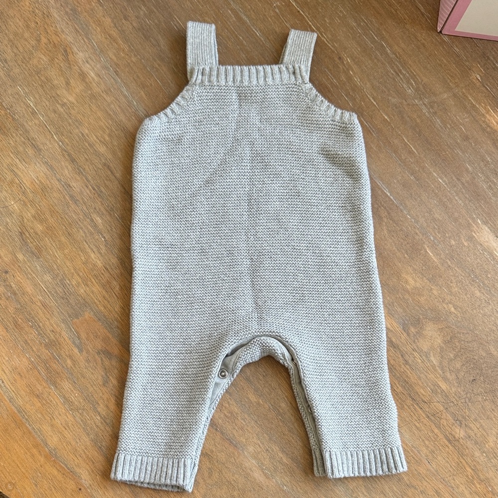 GAP Light Gray Knit Kids Overalls